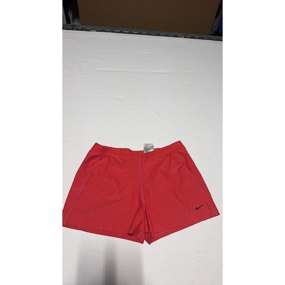 Nike Dri-FIT Red Athletic Shorts Womens Medium Running Gym Activewear